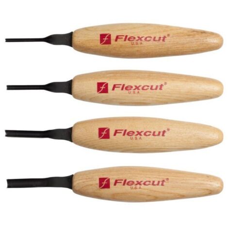 Set Micro Sgorbie intaglio scultura legno Flexcut MT500