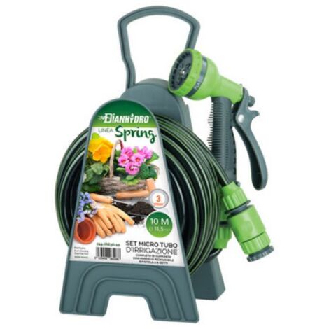 SET MICRO TUBO D'IRRIGAZIONE  11 MM LINEA SPRING tubo 10 mt