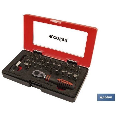 Set Mini Carraca 1/4 Con Puntas (33 Pcs.)