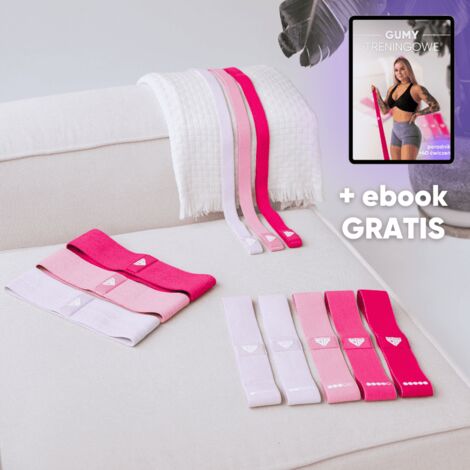 Set – Mini fascia per capelli, fascia per fianchi e bracciale Power di Pink Passion