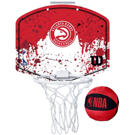 SET MINICANASTA WILSON NBA TEAM MINI HOOP HAWKS