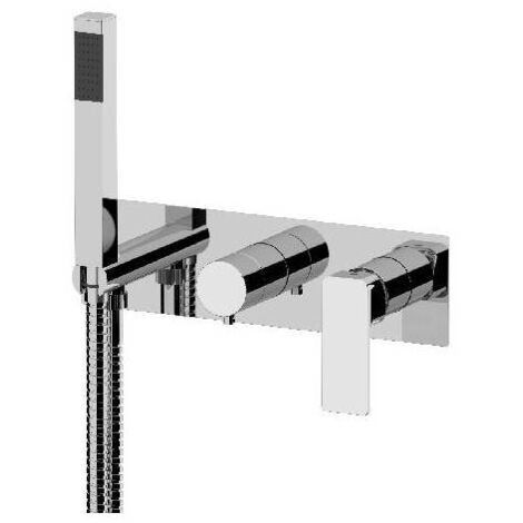 SET MISCELATORE A INCASSO A 3 VIE VASCA DOCCIA LINEA ICON Misura: Cromo