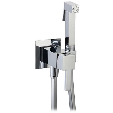 SET MISCELATORE A INCASSO QUADRO CON SHUT-OFF E SUPP. INTEGRATO Cromo