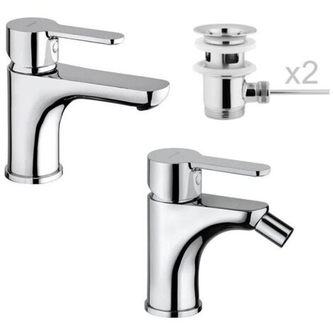 Set Miscelatori Lavabo e Bidet Con Pilette Net - Fratelli Frattini