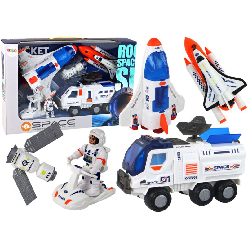 Set Mission Spatiale Fusée Navires Spatiaux Véhicules Spatiaux 7 pièces