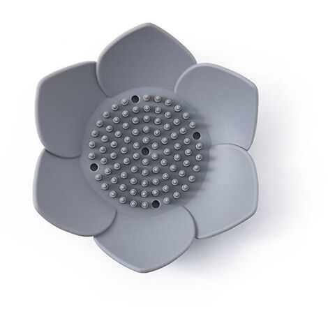 Set mit 1 Seifenschale und Silikon-Auffangschale, selbstabtropfende Seifenschale für einfache Reinigung, rutschfest, hält Seife trocken und sauber