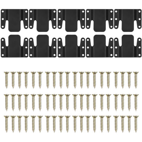 Set mit 10 Ecksofaverbindern, universelles Klicksystem, einfach zu montierende Clips, robuste Verbinder mit Schrauben.