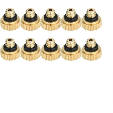 Set mit 10 Messing-Sprühdüsen für Kühlsysteme
