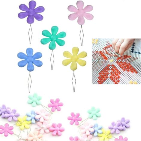 Set mit 10 Nadeleinfädlern aus Kunststoff – Nadeleinfädler – Für Handnähen und Bastelarbeiten – 5 Farben