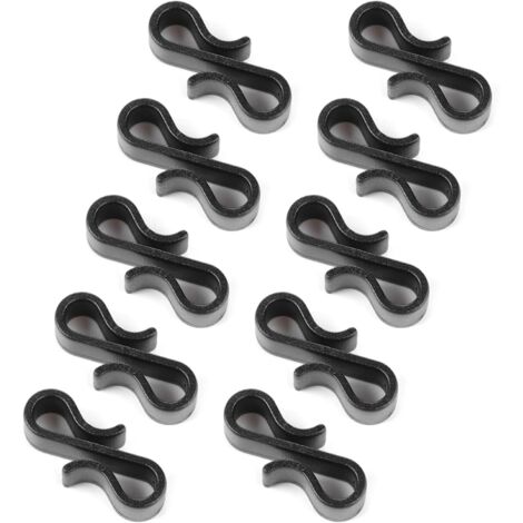 Set mit 10 S-förmigen Dachrinnenhaken für Weihnachtsbaumschmuck, Heimdekoration