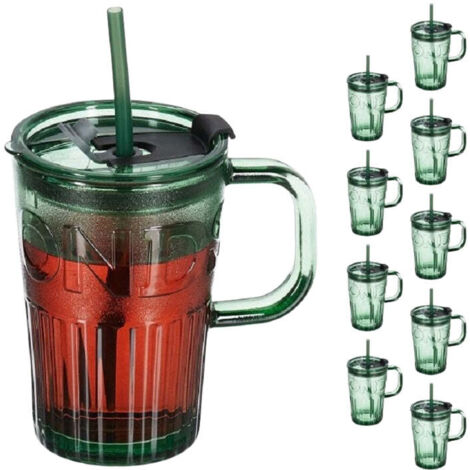 Set mit 10 trinkglasern mit henkel 884