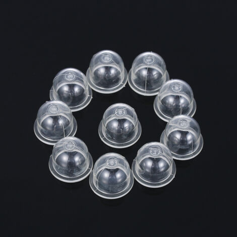 Set mit 10 Zubehörteilen für Rasenmäher, Freischneider und Trimmer: Vergaser, Kraftstoffpumpe, kleine Vergaser-Kraftstoffblase (22 mm), 10er-Set