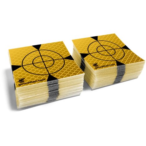 Set mit 100 Entfernungsmesserfolien 40mm x 40mm gelb