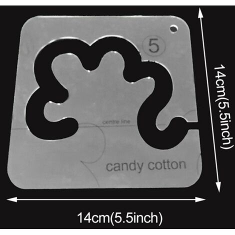 Set mit 11 Acryl-Quiltschablonen - Serie 5 Transparent 14x14cm für DIY-Nähmaschinen