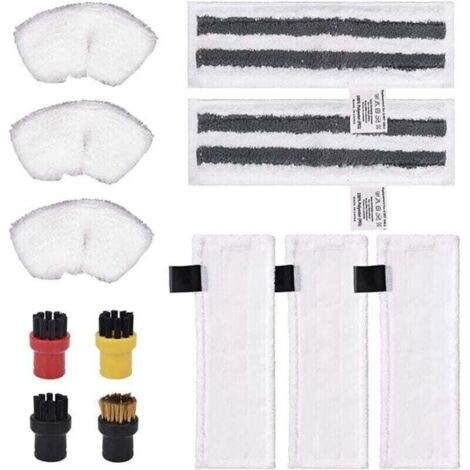 Set mit 12 Mikrofasertüchern, Zubehör kompatibel mit dem Kärcher Easyfix SC2 SC3 SC4 SC5 Dampfreiniger