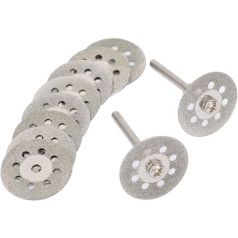 Set mit 12 Mini-Trennscheiben, perforiert, 22 mm, Diamant, Trennscheiben