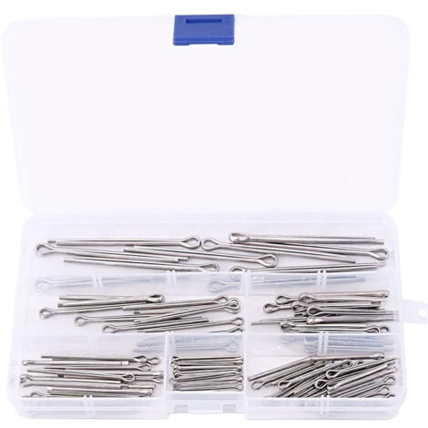 Set mit 160 Splinten – Edelstahl, U-förmig, mit Ausziehzange, Schnellverbinder