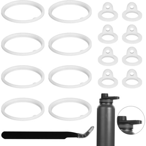 Set mit 17 Ersatzdeckeln, kompatibel mit Thermoflask-Flaschen. Inklusive Strohhalmen und Kappen, ideal zum Ersetzen verlorener oder abgenutzter Teile.