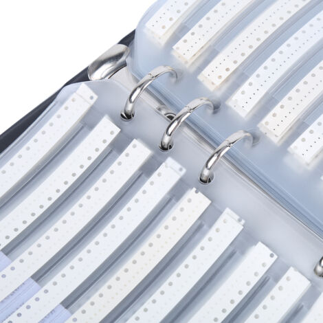 Set mit 170 elektronischen Widerständen, schwarzes Kunststoff-Musterheft für Bauteile