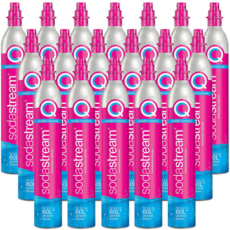 Set mit 18 co2-gasflaschen 60 l schnellkupplung für vergaser - Sodastream - 18 X CYLINDRE QUICK CONNECT