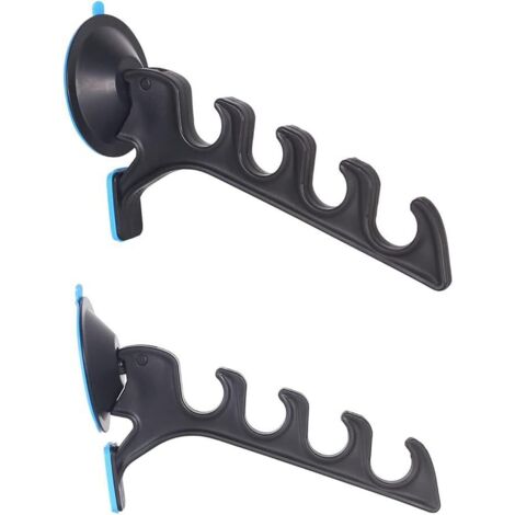Set mit 2 Angelrutenhaltern mit Saugnäpfen für das Auto, Angelzubehör aus glattem Glas