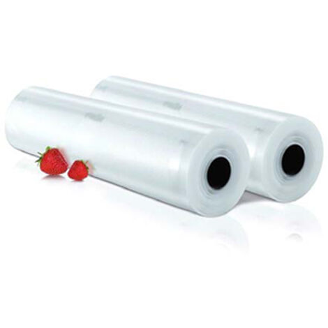 KITCHENCHEF Set mit 2 Beuteln Rollen für Vakuumverpackungsmaschine vs2650 - vbr280 - kitchen chef