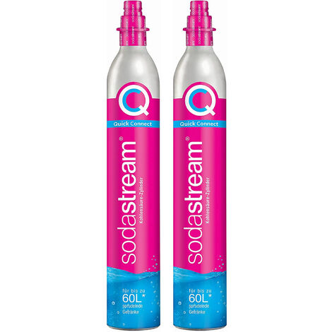 Set mit 2 co2-gasflaschen 60 l schnellanschluss für vergaser - Sodastream - 2 X CYLINDRE QUICK CONNECT