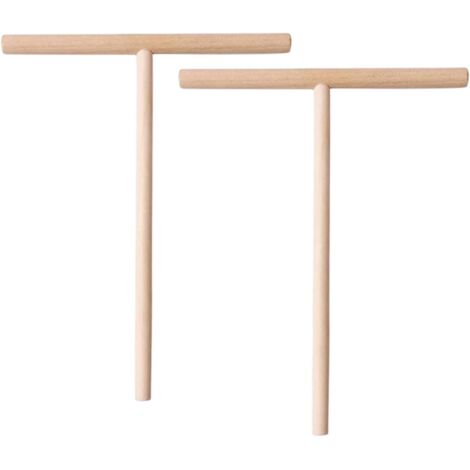 Set mit 2 Crêpe-Trennern aus Buchenholz, 12 cm – Teigteiler – Für gleichmäßig verteilte Pfannkuchen und Schinken, sehr dünn