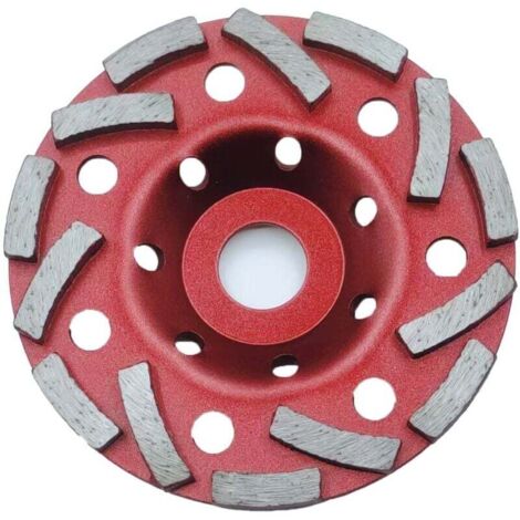 Set mit 2 Diamantschleifscheiben 125 x 22,2 mm, zweireihig, Diamantscheibe für Beton, Stein, Mauerwerk, Granit usw., kompatibel mit Winkelschleifern