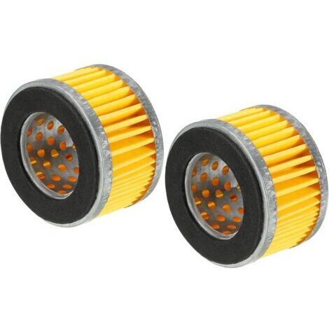 Set mit 2 Ersatz-Luftfilterelementen für Kompressoren, Papierfilter für den Kompressor-Lufteinlass 65x36x38mm