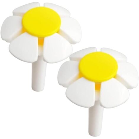 Set mit 2 Ersatzdüsen für Trinkbrunnen für Haustiere, gelbes Blumendesign für Katzenbrunnenköpfe, automatischer Wasserspender, Trinkbrunnenaufsatz für Katzen