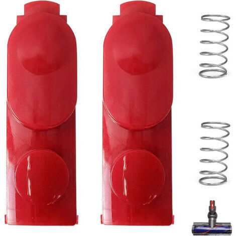 Set mit 2 Ersatzteilen für Dyson V7 V8 V10 V11 V15 Staubsauger - Elektrisch betriebene, federbelastete Clip-Verriegelungsknöpfe -