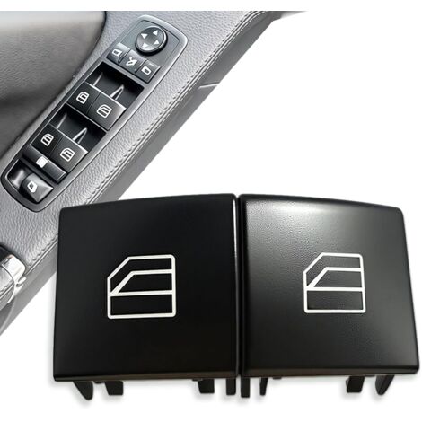 Set mit 2 Fensterheberschaltern für Mercedes-Benz W169 – Ersatz-Fensterheberknopf – Passend für Mercedes-Benz A-Klasse W169, B-Klasse W245, ML W164, R-Klasse W251, GL, X164