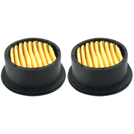Set mit 2 Filterelementen für Luftkompressoren, ölfreier Schalldämpfer, Ersatz-Ansaugfilter für Generatoren und Ventilatoren