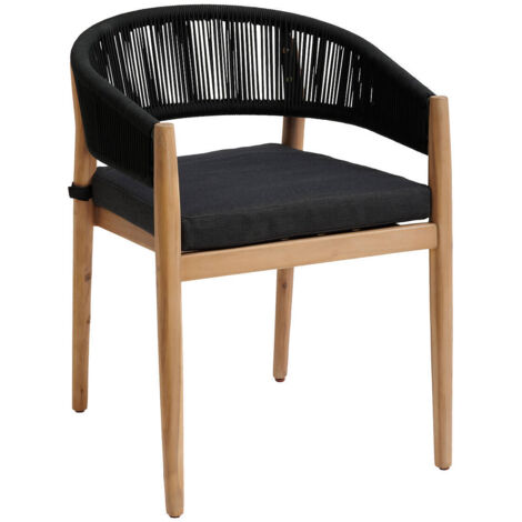 Set mit 2 Gartensesseln Tevio Anthrazit