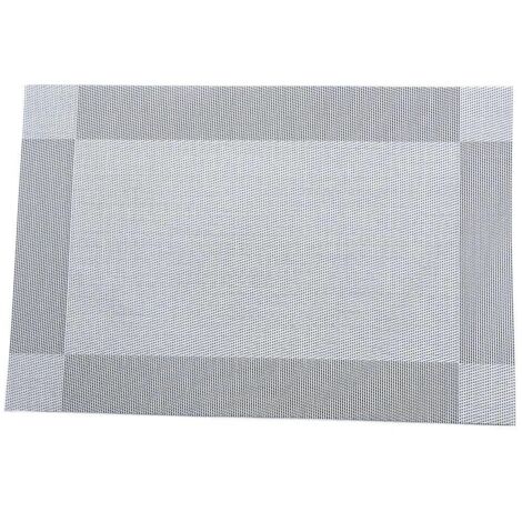 Set mit 2 gewebten PVC-Tischsets, waschbar, hitzebeständig, rutschfest, geeignet für Küche und Esszimmer