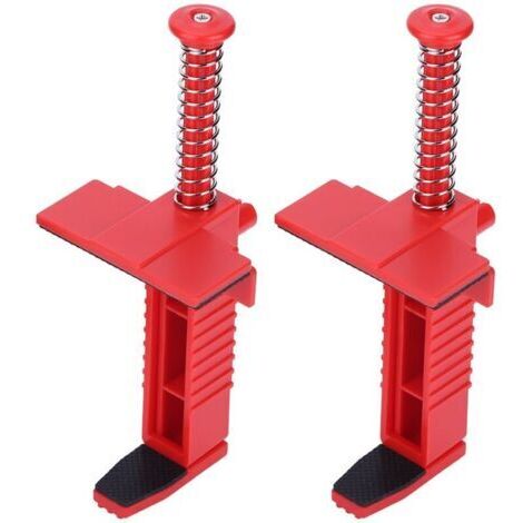 Set mit 2 Gleitschienen para herramientas de línea en trabajos de construcción, herramienta de nivelación, accesorios técnicos, rojo.