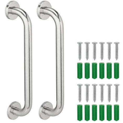 Set mit 2 griffstangen aus edelstahl