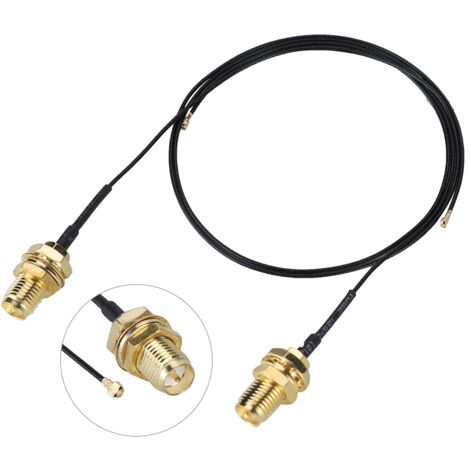 Set mit 2 IPEX4-zu-RP-WLAN-Kabeln, SMA-Stecker, NGFF-Anschluss, M.2, 31 cm Kabel
