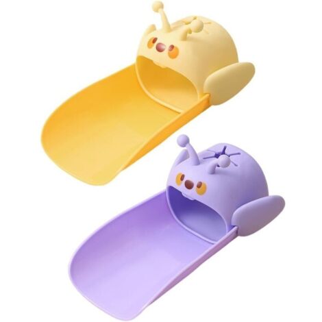 Set mit 2 Kinder-Zapfhahnverlängerungen, lebensmittelechtes Material, weich und schmerzfrei für die Hände, niedliche Kinder-Zapfhahnverlängerung.