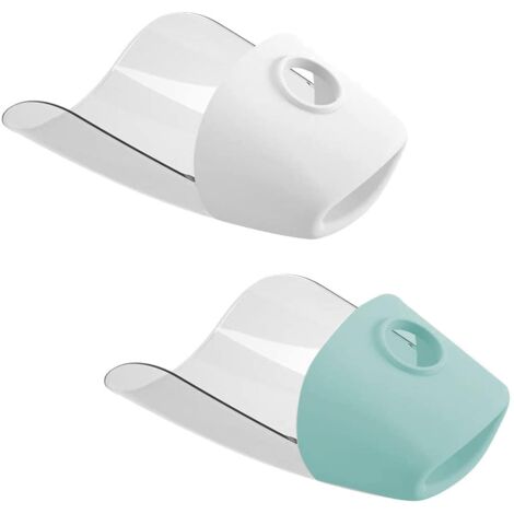 Set mit 2 kindgerechten Wasserhahnverlängerungen, Waschbeckenzubehör, erleichtert das Händewaschenlernen
