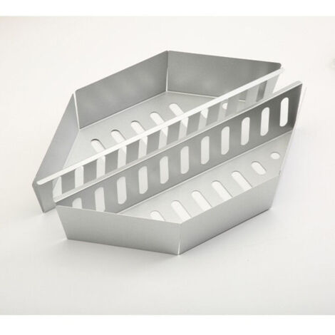 Set mit 2 Kohlekörben für Grills – Ideal für Camping und Picknicks – Verzinkt