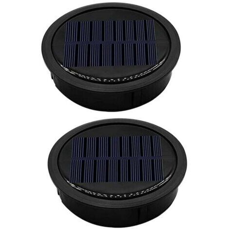 Set mit 2 leistungsstarken und energiesparenden Ersatz-Solarlampen für Außenstehende Hängelaternen