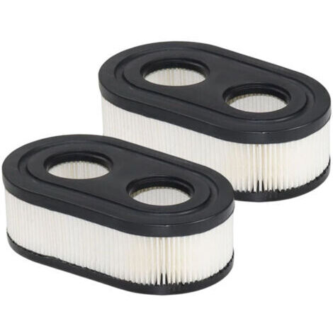 Set mit 2 Luftfiltern für Briggs & Stratton Rasenmäher der Serien 550E, 550EX Eco-Plus und 575EX. Ersetzt die Teilenummern 4247, 5432 und 5432K. Motorteilenummern: 798339, 798452, 593260, 093000er und