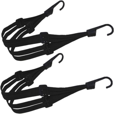 Set mit 2 Motorradhelmriemen – elastische Kordeln für Taschen und Gepäck, Transportzubehör, dehnbar, sicher & vielseitig einsetzbar