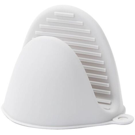 Set mit 2 Paar Silikonhandschuhen, grau, Doppelgriff, für Töpfe und Pfannen, Mikrowellenhandschuhe, hitzebeständige Handschuhe, für Küchengrills