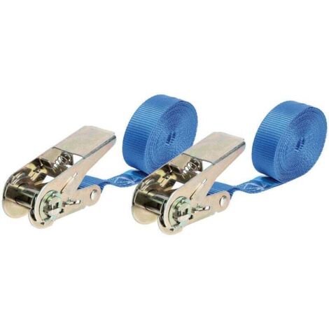 Set mit 2 Ratschengurten, Tragkraft 500 kg – 5 m x 25 mm