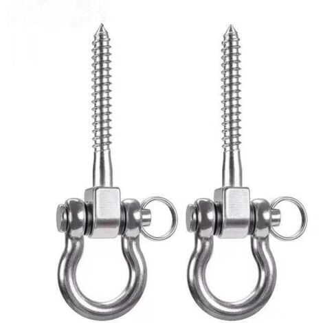 Set mit 2 robusten Hängematten-Sets mit strapazierfähigen Gurten, 150 cm Aufhängung mit D-Ring - zwei Karabinerhaken - maximale Belastung 500 kg - 100 % dehnungsfreie Terylen-Gurte - geeignet für Häng