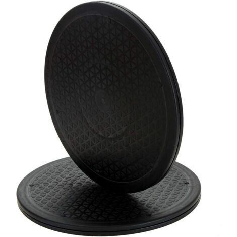 Set mit 2 robusten, um 360 Grad drehbaren Stahlkugellagerständern, Drehteller für Fernseher, Lautsprecher, Monitore und Küchengeräte – 30,5 cm