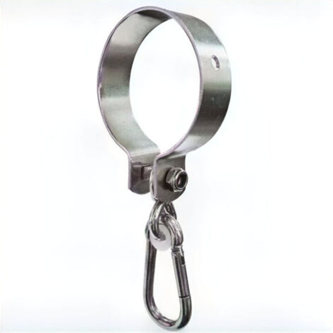 Set mit 2 runden Haken Ø 5 cm mit Karabinerhaken für Schaukelgestell
